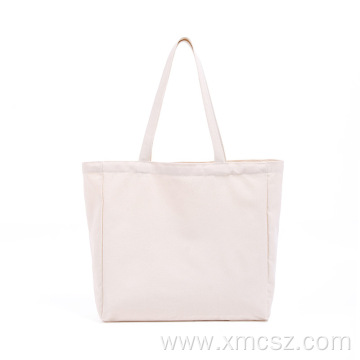 Organic cotton colorful blank shopping bag